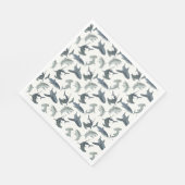Hai Birthday Party Napkins | Beach Club Sharks Serviette (Ecke)