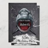 Hai - Birthday Save the Date Haiangriff, (Vorne/Hinten)