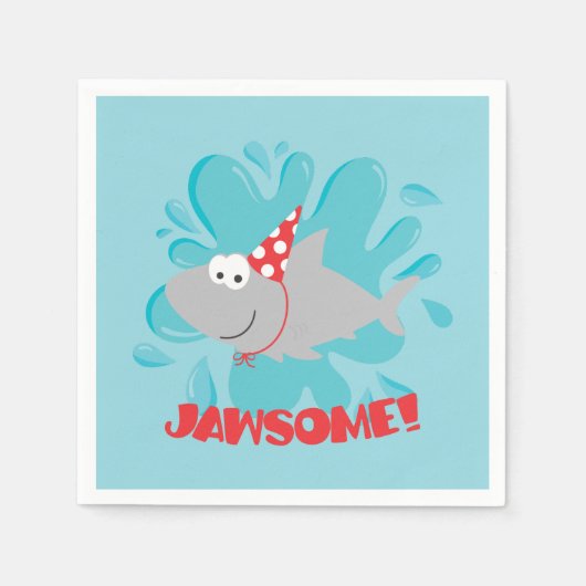 Hai Birthday Serviette (Vorderseite)