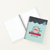 Hai Boy Navy Blau unter Wasser Notizblock (Innenseite)