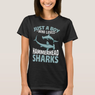 Hai Boys Ocean Animal Predator Hammerhead T-Shirt