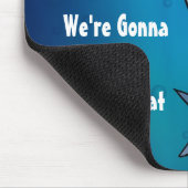 Hai braucht einen größeren Coat Funny Blue Mousepa Mousepad (Ecke)