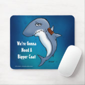 Hai braucht einen größeren Coat Funny Blue Mousepa Mousepad (Mit Mouse)