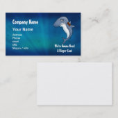 Hai braucht größere Cartoon Visitenkarte (Vorne/Hinten)