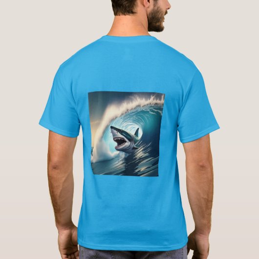 Hai-Bump and Bite-Men-T - Shirt (Rückseite)