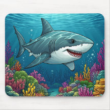 Hai, der in den Ozeantiefen schwimmt