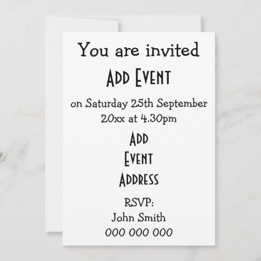 Hai-Design Einladung (Rückseite)