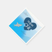 Hai Erste Geburtstagsparty Papier Napkins Serviette (Ecke)