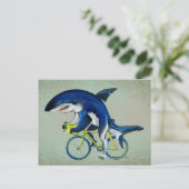 Hai fahren mit dem Fahrrad Postkarte (Stehend Vorderseite)