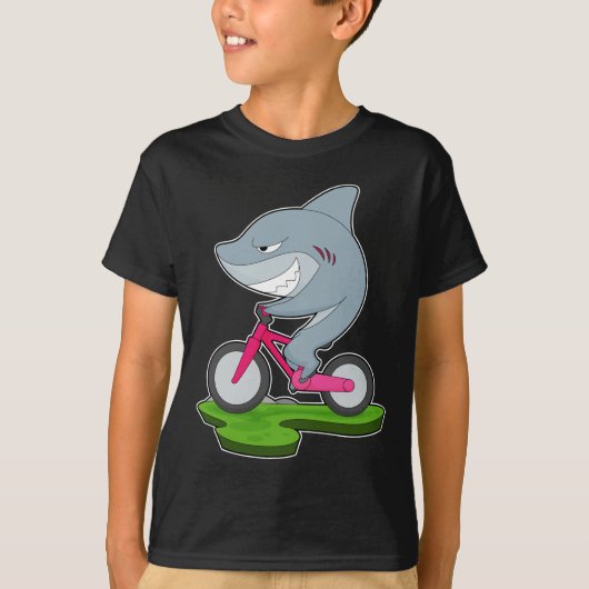 Hai-Fahrrad T-Shirt (Vorderseite)