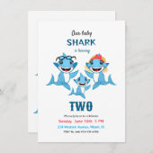 Hai-Familie Einladung (Vorne/Hinten)