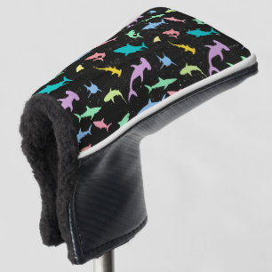 Hai farbenfroher Schatten auf der Dunklen Galaxie Golf Headcover