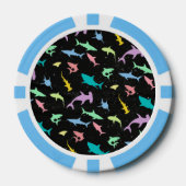 Hai farbenfroher Schatten auf der Dunklen Galaxie Pokerchips (Vorderseite)