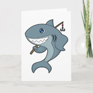 Hai-Fischerei Fischer Angelrute Karte