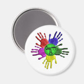 hai Five.png Magnet (Vorderseite/Rückseite)