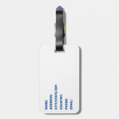 Hai Flechten Muskeln Sea Life Sun Personalisiert Gepäckanhänger (Rückseite vertikal)