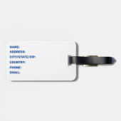 Hai Flechten Muskeln Sea Life Sun Personalisiert Gepäckanhänger (Rückseite horizontal)