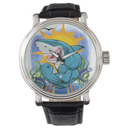 Hai Flechten Muskeln Sea Life Sunshine Armbanduhr