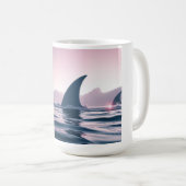 Hai-Flossen-Power Kaffeetasse (VorderseiteRechts)