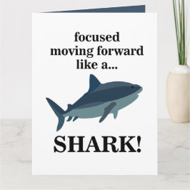 Hai fokussiert sich wie ein Hai nach vorn bewegen Karte