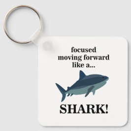 Hai fokussiert sich wie ein Hai nach vorn bewegen Schlüsselanhänger