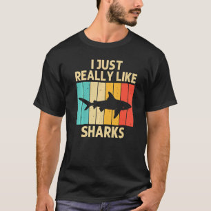 Hai für Männer Frauen Hammerhai Tigerhaie T-Shirt