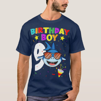 Hai Geburtstag 9 Jahre alt 9. Geburtstag Boy Match T-Shirt