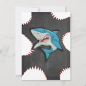 Hai Geburtstag Schwimmbad Party Einladungen (Rückseite)