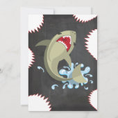 Hai Geburtstag Schwimmbad Party Einladungen (Rückseite)