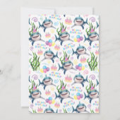 Hai-Geburtstagseinladung Einladung (Rückseite)