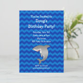 Hai-Geburtstagsladung Einladung (Stehend Vorderseite)