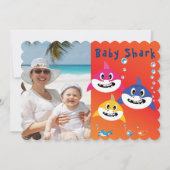 Hai 🌊 Geburtstagsparty Cool FabFun Kinder Einladung (Vorderseite)