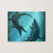 Hai gegen Krokodil Puzzle (Horizontal)