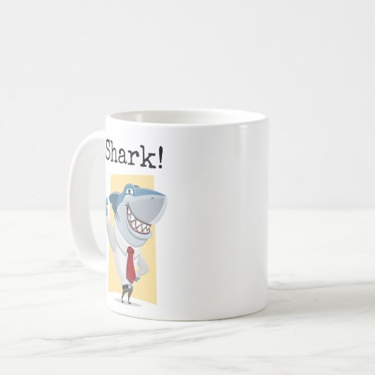 Hai! Geschäftsmann Kaffeetasse (Vorderseite Links)