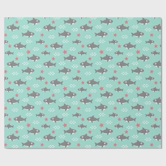 Hai Geschenkpapier (Flach)