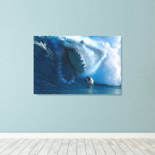 Hai-Gesicht Leinwanddruck (Insitu (Holzboden))