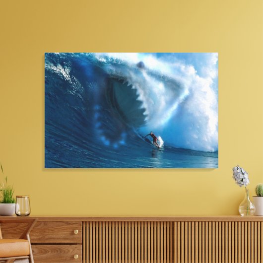 Hai-Gesicht Leinwanddruck (Insitu (Wohnzimmer))