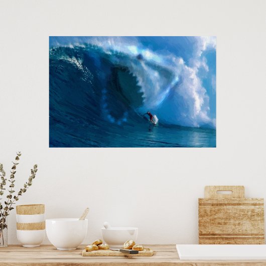 Hai-Gesicht-Poster Poster (Küche)