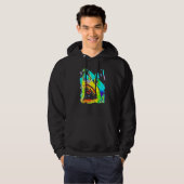 Hai Gesichtsfisch Pop Art Hoodie (Vorne ganz)