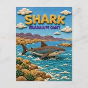 Hai Guadalupe Küste Modern KlayKoo Postkarte