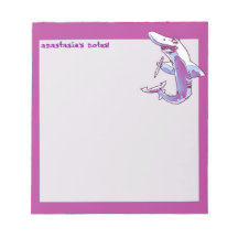 Hai hält Bleistift lustigen Cartoon anpassbar