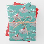 Hai Happy Geburtsname Geschenkpapier Set (Beispiel)