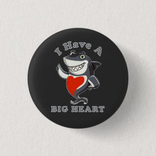 Hai Ich habe ein großes Herz Valentinstag Liebe T- Button