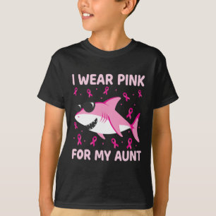 Hai ich trage Rosa für meine Tante Brustkrebs Kind T-Shirt