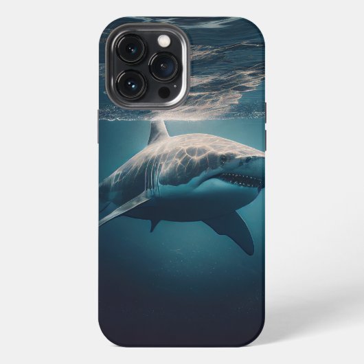 Hai im Meer iPhone Hülle (Rückseite)