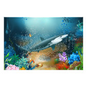 Hai im Ozean Fotodruck (Vorne)