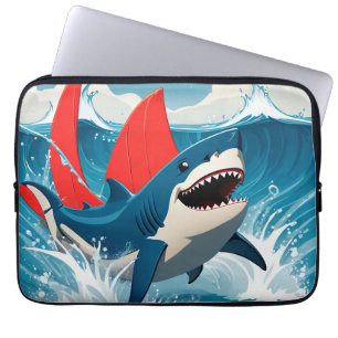 Hai im Ozean Laptopschutzhülle