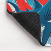 Hai im Ozean Mousepad (Ecke)