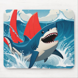 Hai im Ozean Mousepad