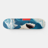 Hai im Ozean Skateboard (Horizontal)